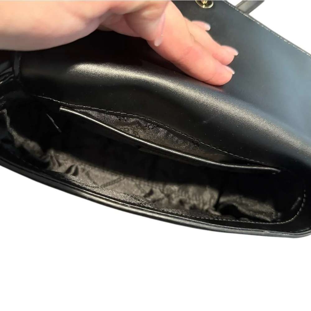 Michael Kors Freya Crossbody Purse Bag Black Pebbled Leather Great Condition